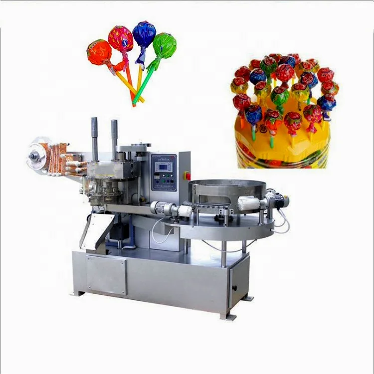Industrial Full Automatic Lollipop Making Machine Sweet Hard Lollipop Production Line