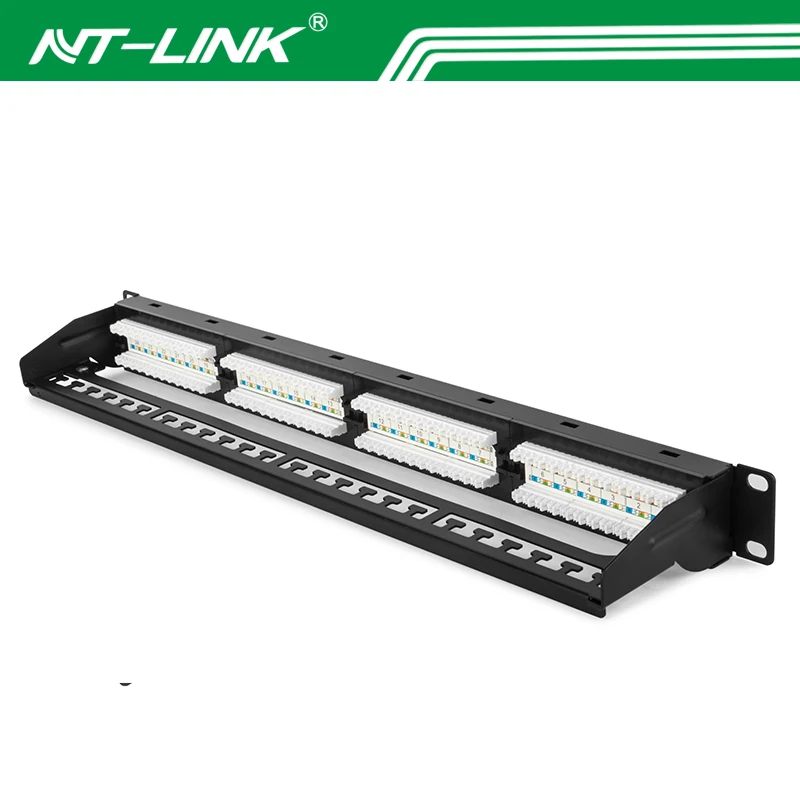 NT-LINK 19 Inch Rack Mount 1U 24 Port UTP Patch Panel Cat6