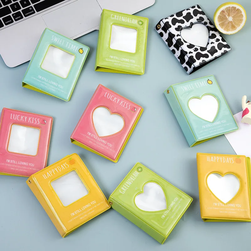 3 Inch Photo Album Love Heart Hollow Cutout Collect Book For Instax Mini 11 9 Film Photocards Credit Name Card Holder (1600425826181)
