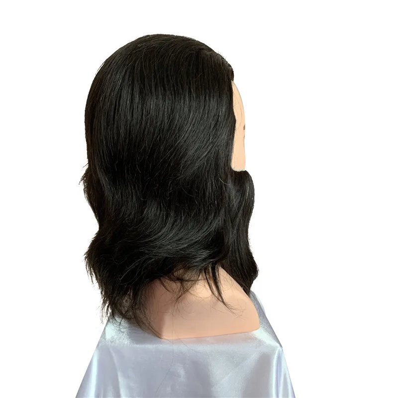 Wholesale hairdressing plastic handmade male shoulder mannequin head with human hair