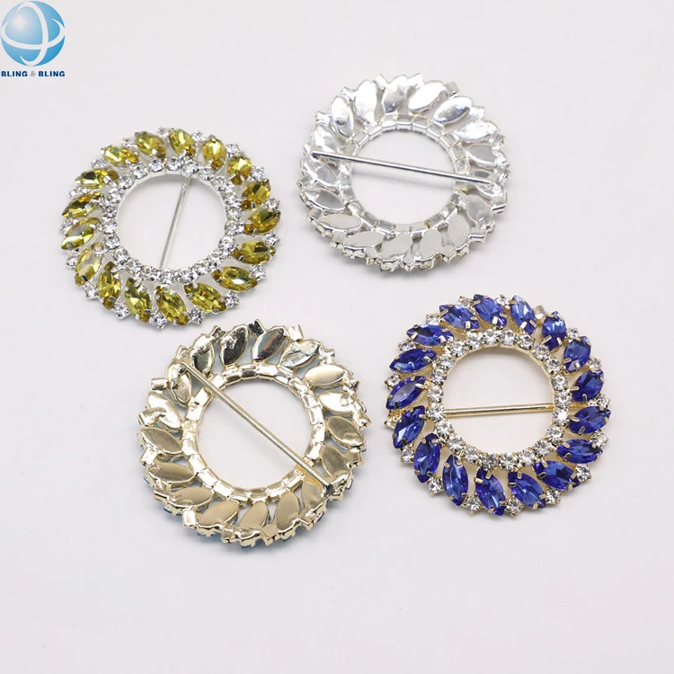 Custom rhinestone strass shoe ornaments buckle accessories for women shoes