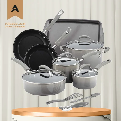 Granite aluminum nonstick cookware sets aluminum cookware pot sets marble cookware manufacturer