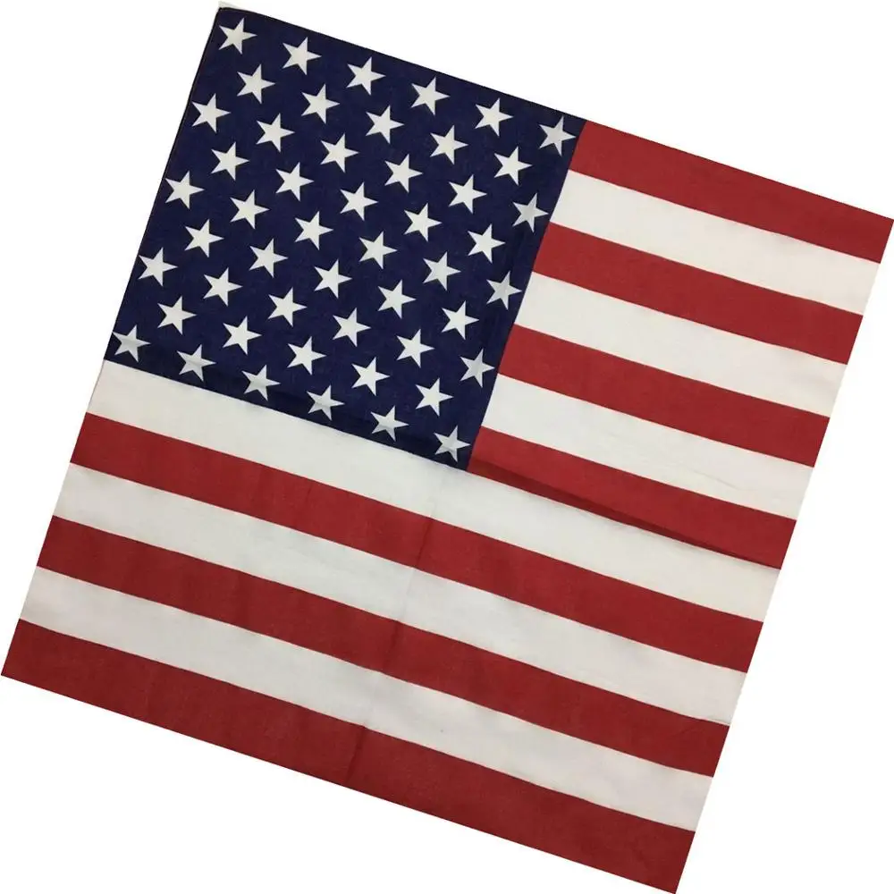 national flag men cycling bandana for head wrap 100% cotton unique bandana accessories custom bandana