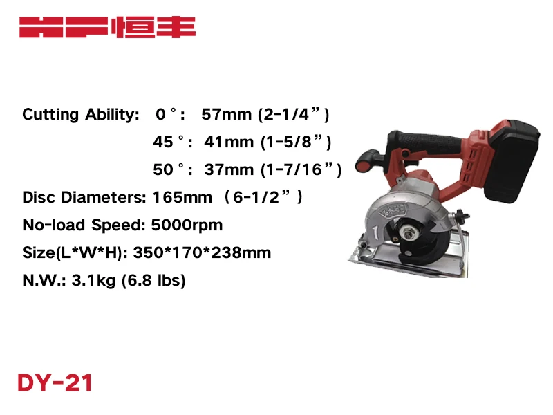 Professional 18V/21V cordless Brushless 185mm Circular