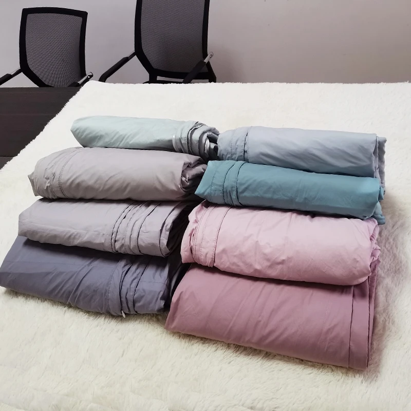 Self hands-on Filled Duvet Shell Quilt Cover 100% Cotton Down Proof 80S/100S Duvet Cover Shell Comforter Shell for Filling