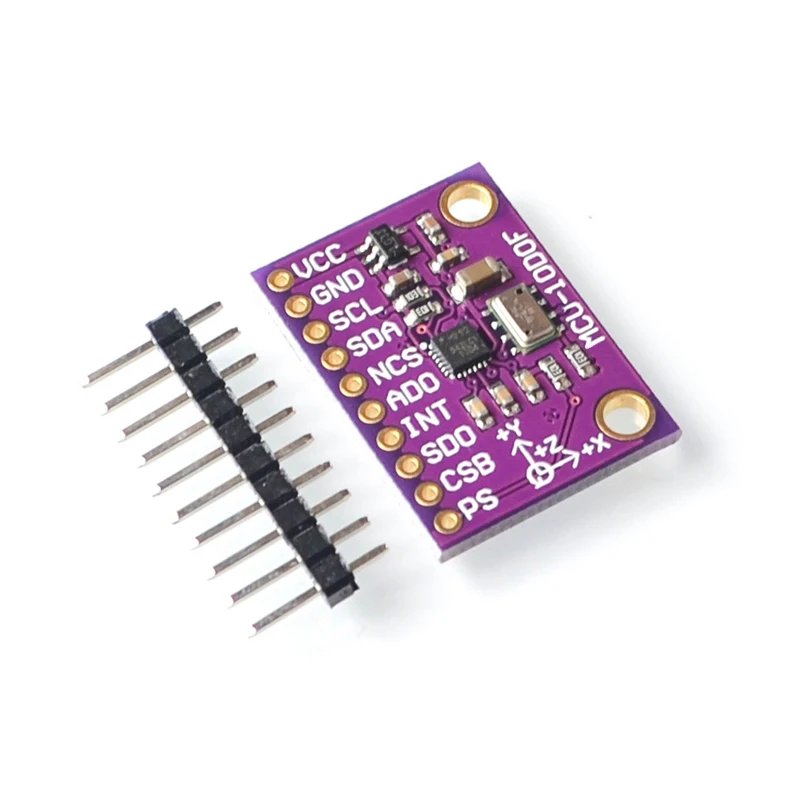 MCU-117 MPU9250/MS5611 High precision 9-axis 10DOF attitude module SPI/IIC communication