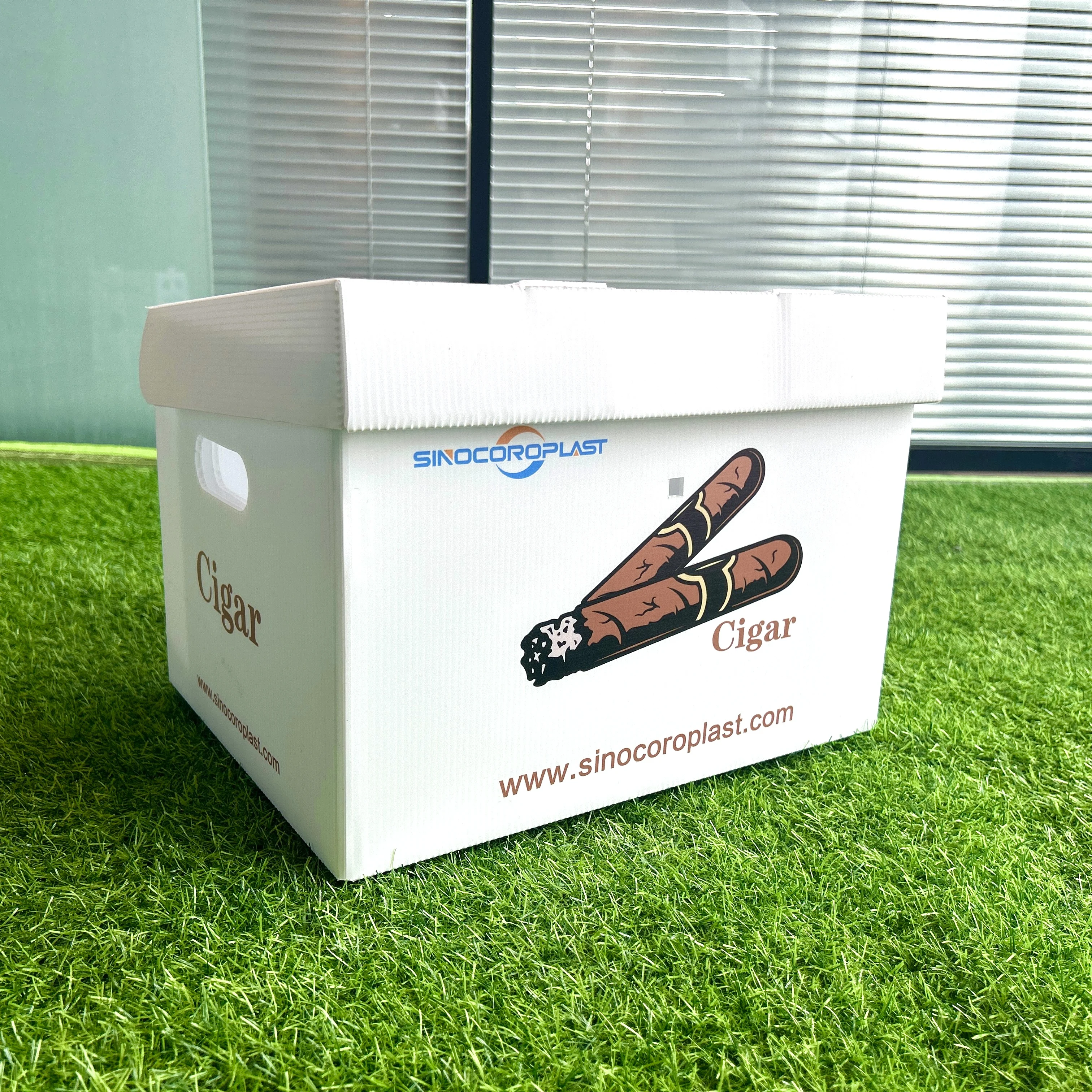 Factory Price Custom PP Corrugated cigar Box Plastic cigar Packing Boxes