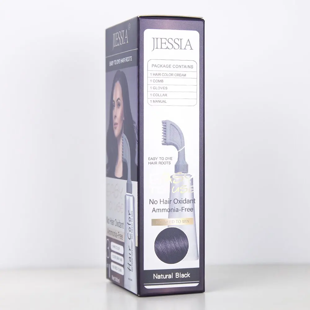 Professional Wholesaler Oem Hair Color Cream Ammonia Free Hair Color Hair Dye Cream with Comb