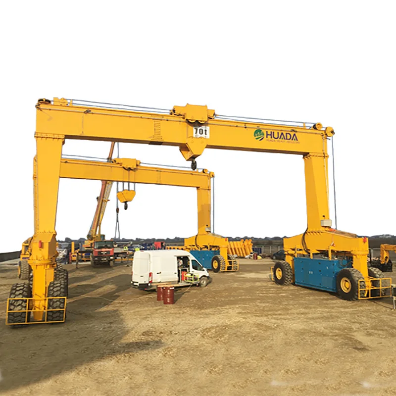 10t 36t 40t 45t 50t резиновый козловой кран rtg gantri цена производства