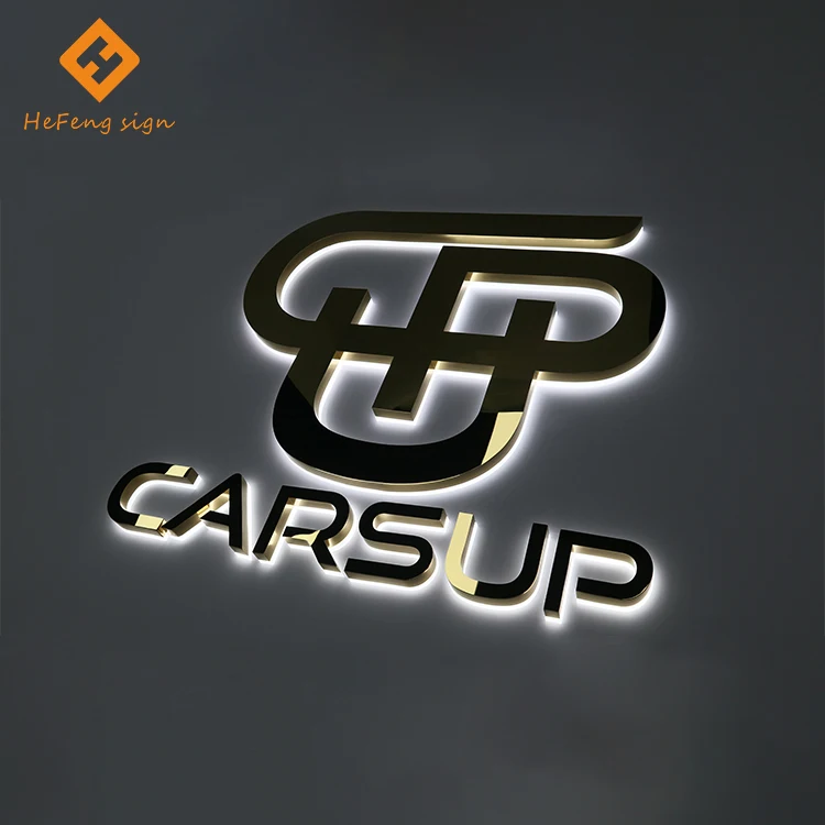 Factory led backlit letters stainless steel letter sign 3d led sign aluminum sign for shop