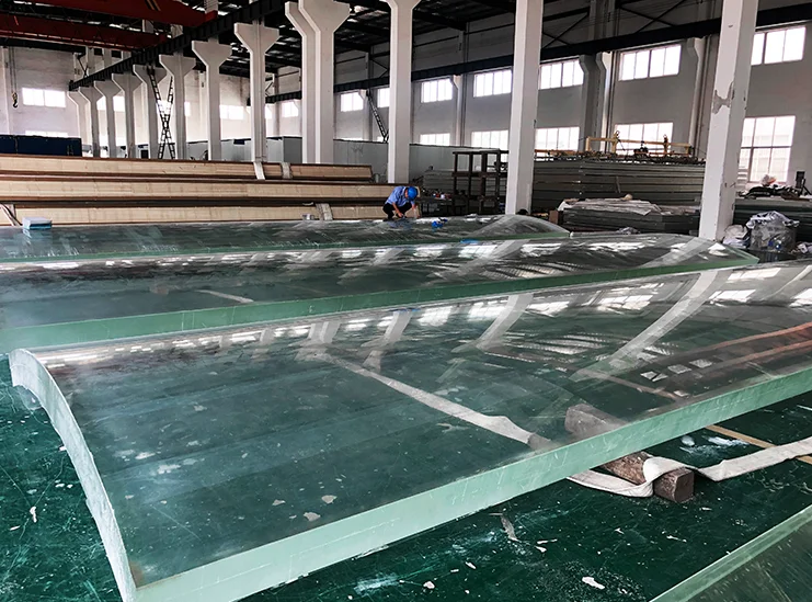 Cylindrical large commercial acrylic fish tanks aquarium wholesale acrylic sheet suitable for tunnel aquarium