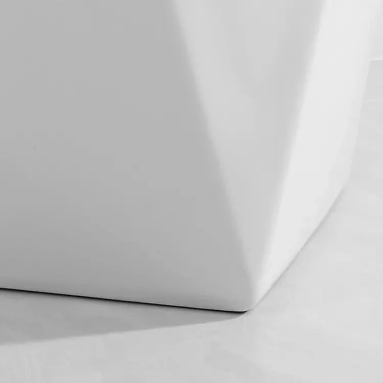 European Modern Sanitary Ware Elegant Floor Standing One-Piece Ceramic Hand Wash Basin White Artistic Pedestal Sink for Bathroom