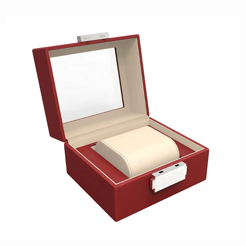 Jewelry Box Case Packaging Case for Men's Watches High Quality PU Leather Stylish Design