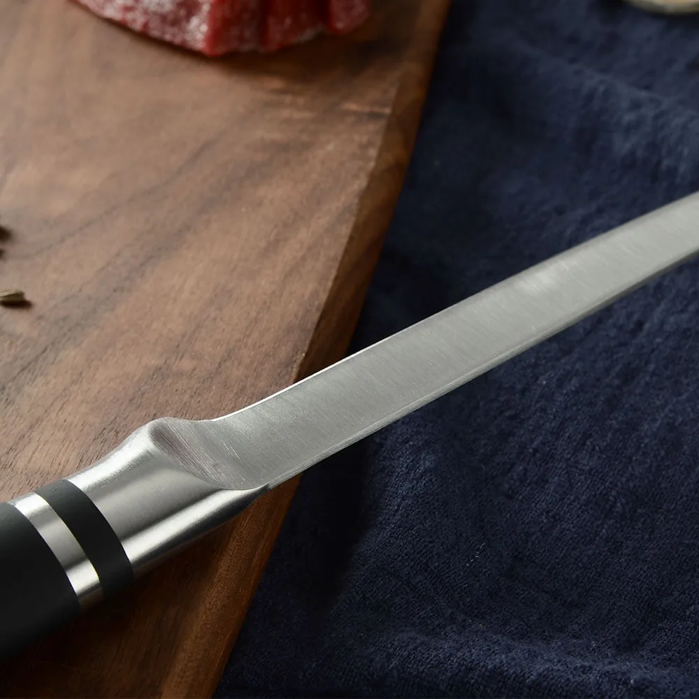 Free Shipping high quality stainless steel chef kitchen knife set holder scissors shears 6pcs kitchen knife block set