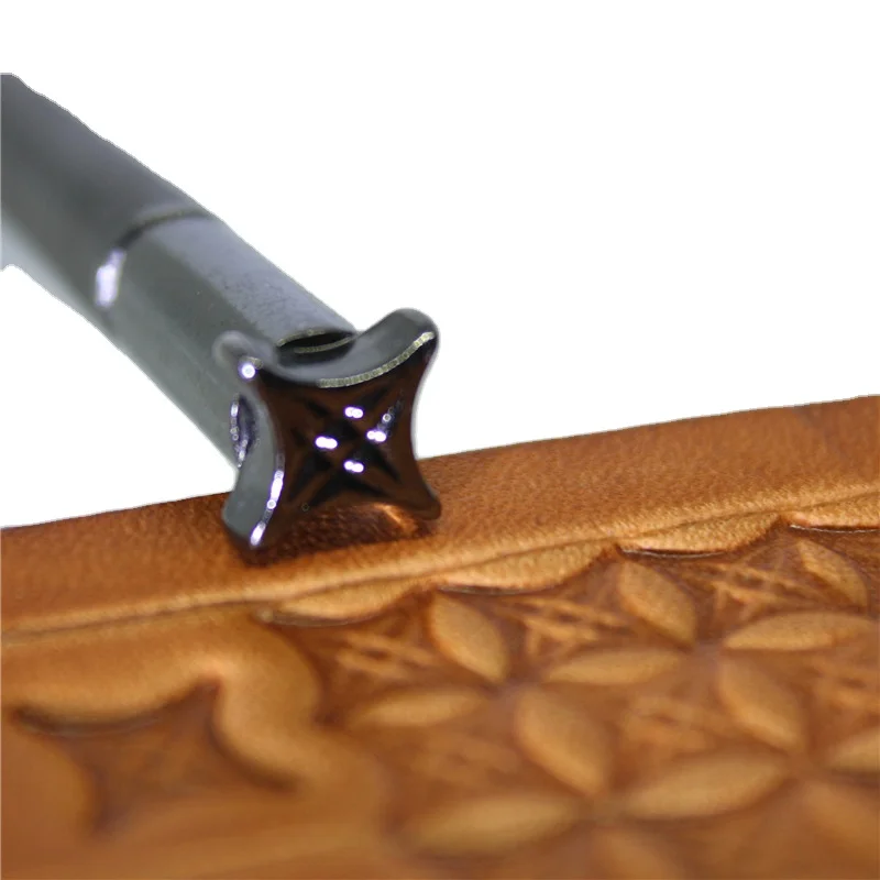 Factory direct sale Leather Craft Alloy Metal Leather Craft Tools  American Pattern Stamp Tools LS.G9009-03