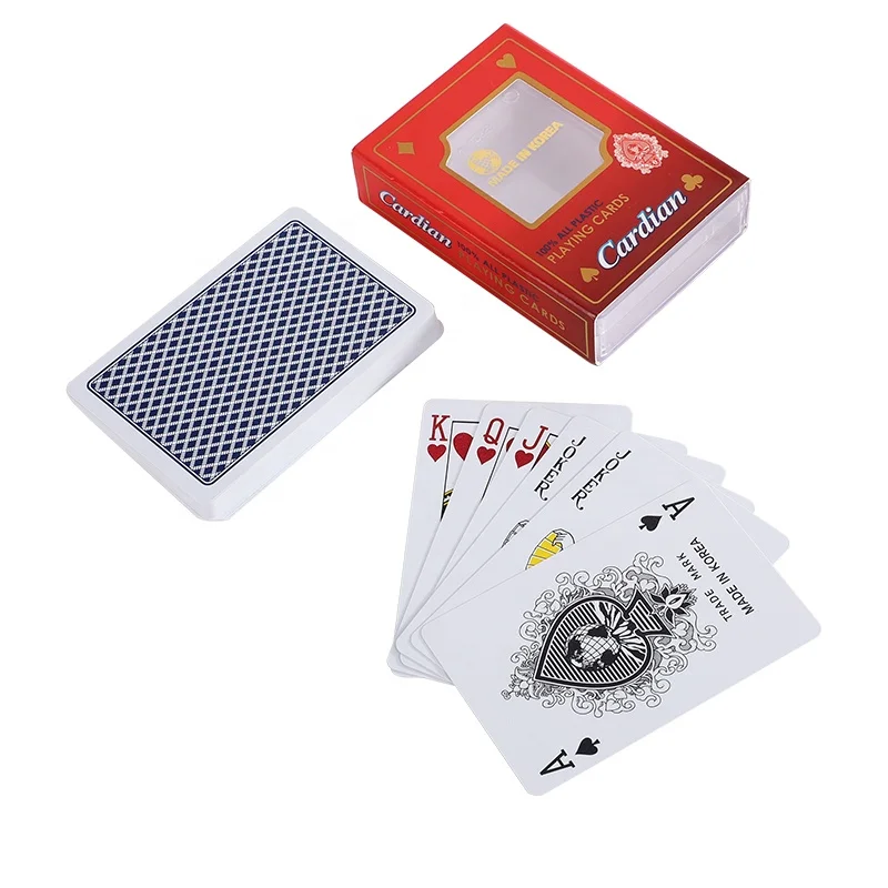 
New Quality Plastic PVC Poker Smooth Waterproof blue Playing Cards poker Creative Gift Durable Poker with boxes 