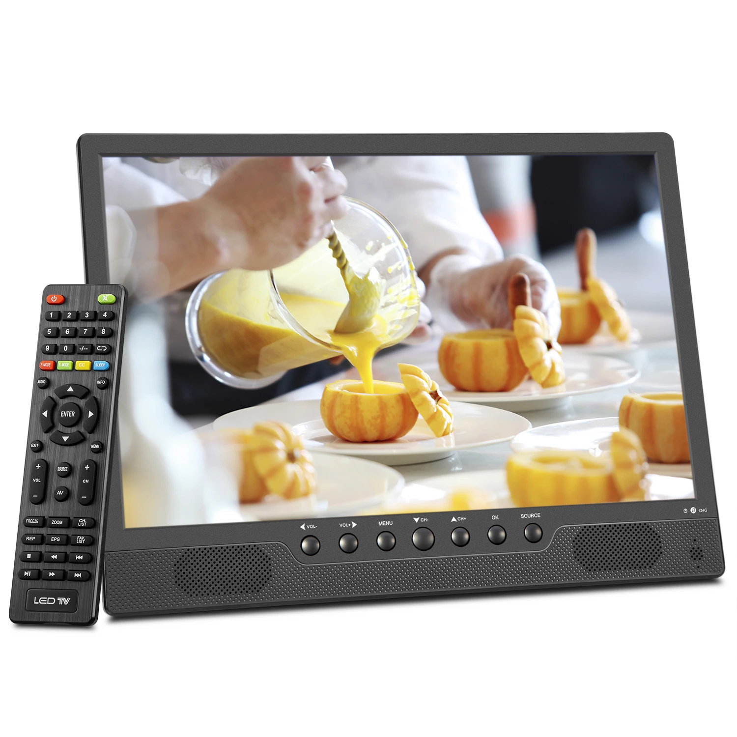 Feihe 14.1 inches Flat Screen TV Digital  ATSC DVB-T2 ISDB-T Outdoor TV Mini tv Portable