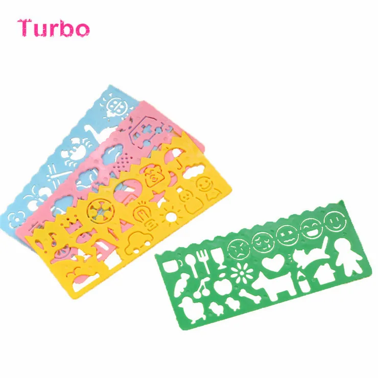 korean Best selling Multi-functional Measure stationery custom Hollowed out colorful plastic straight bookmark ruler for school