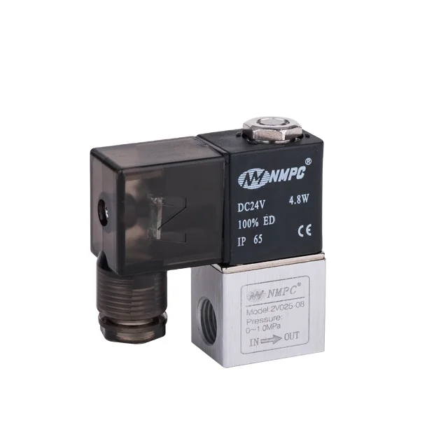 Manufacturer Directly Supplied 2 Way Solenoid Valve 2V-025 Air Flow Control Valve Industrial Exhaust Directly Action Valve