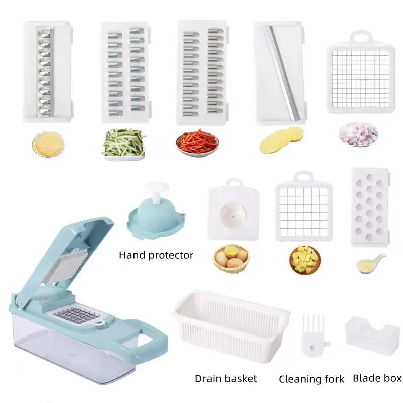 Amazon Hot Selling Multi-Function Gadget Vegetable Chopper Dicing Shredding Slicing Kitchen Tool Grater Vegetable Cutter