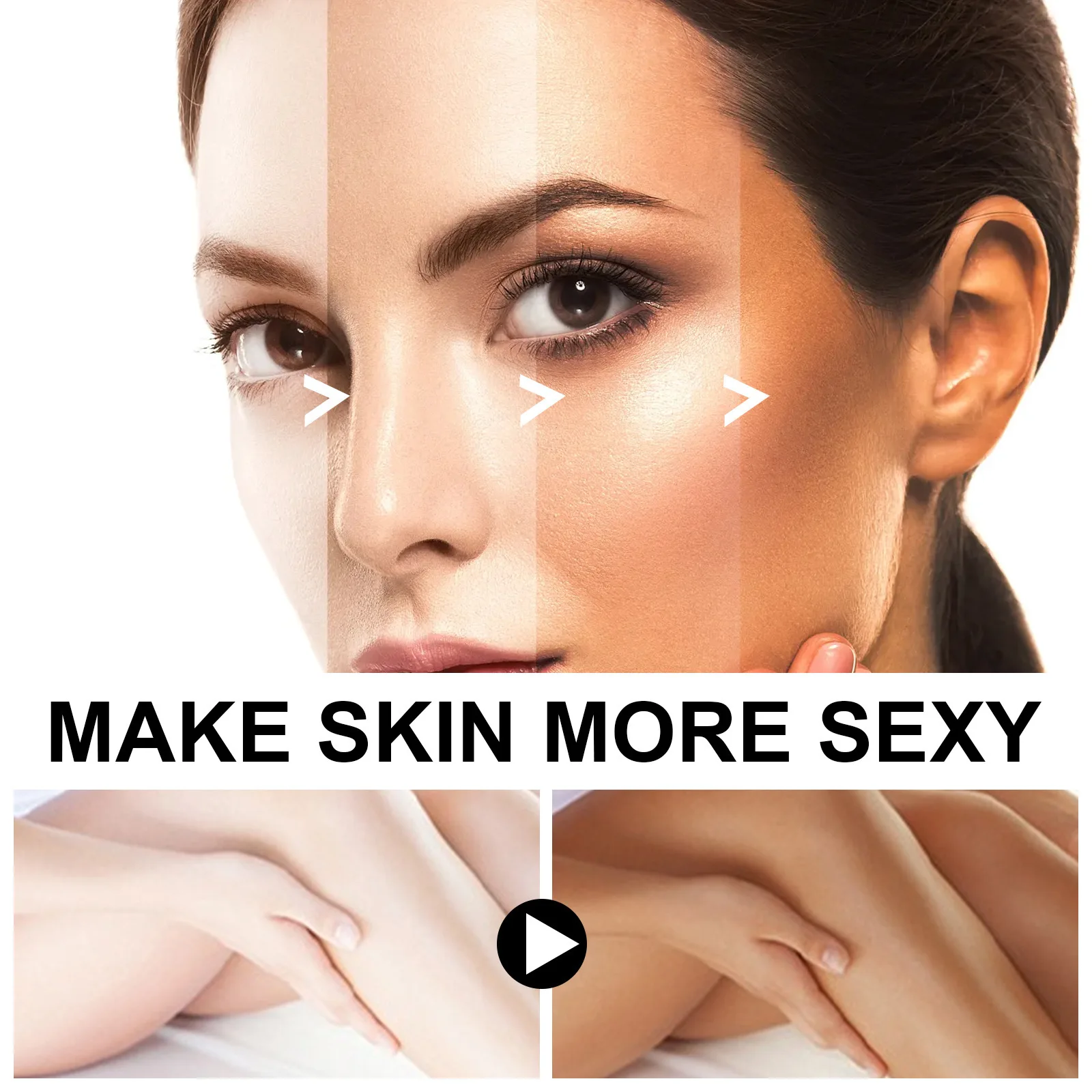 Custom Logo Natural Ingredients Self Tanner Sunless Tan Extender Sun Tan Skin Brown Tanner Surface Dark Tanning Lotion