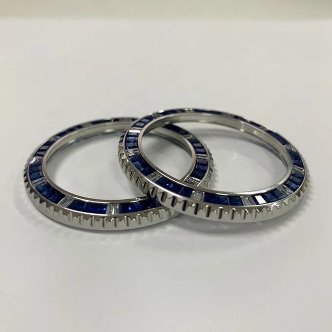 Premium VVS D Moissanite Diamond Watch Bezel for brand watch , Mechanical, and Quartz Watches