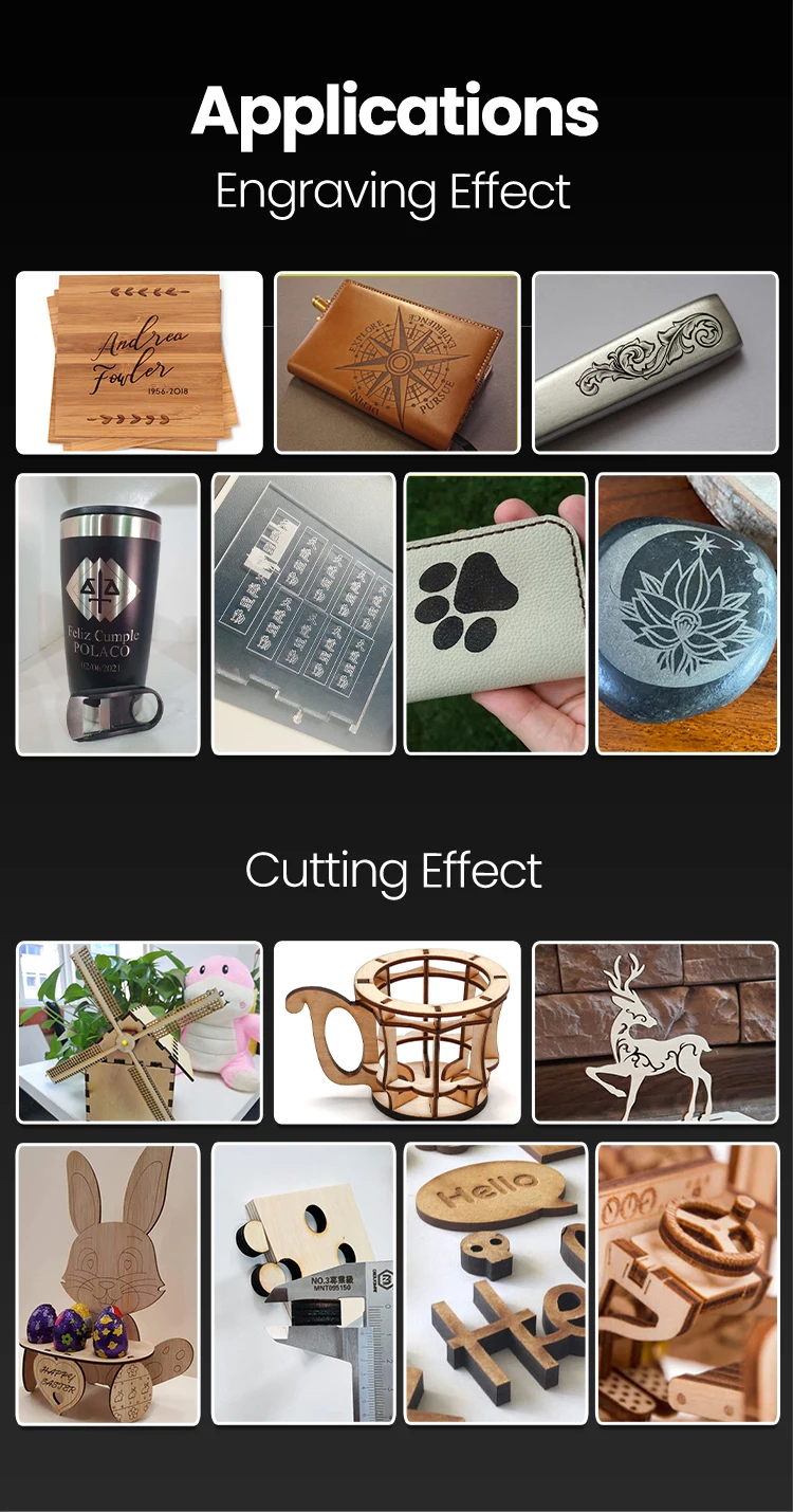 High Torque Laser Engraver Laser Engraving Cutting Machine Engraver With Rotary Axis