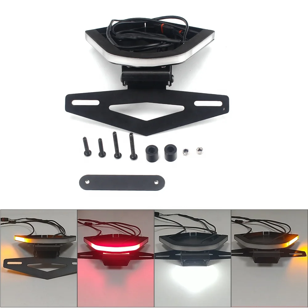 Motorcycle Fender Eliminator Kit Bracket LED License Plate Light for BMW S1000RR 2020