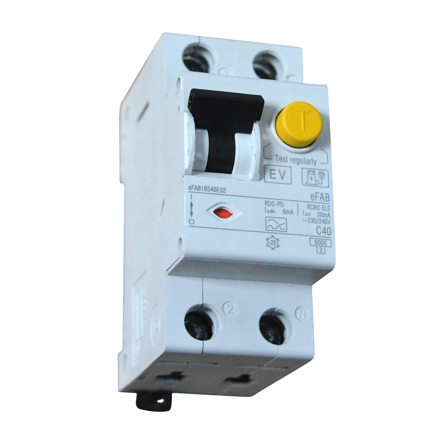 IEC 61009-1 62955 Тип EV RCD 30 мА AC + 6 мА DC для зарядных установок режима 3