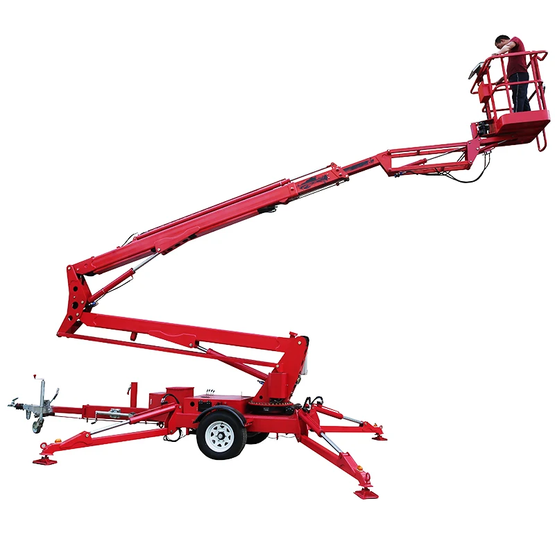 China 16m spider manlifter telescoping towable Self Propelled Articulated Spider Boom Lift Aerial Work Platform