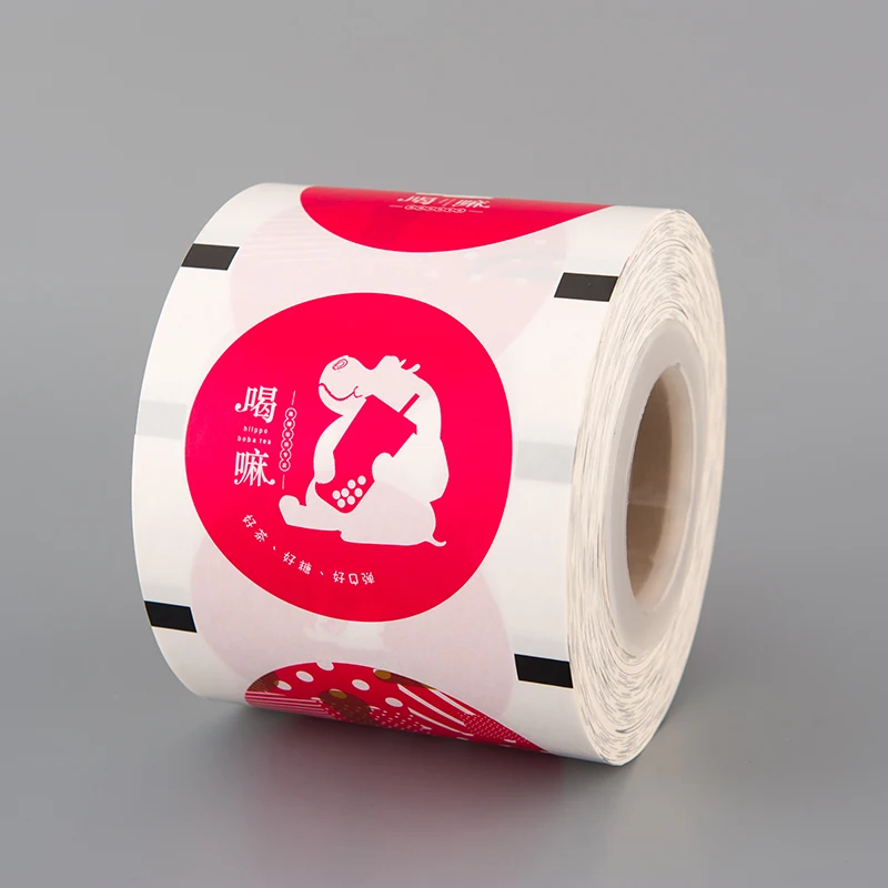Food grade bubble tea sealing film/ plastic cup paper sealing roll film for pp/paper cup