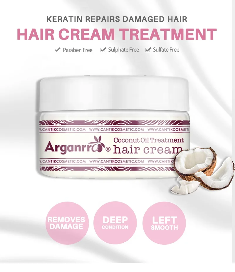 Arganrro Or Private Label Natural Formula Shea Butter Moisture Hair Curly Cream For  Nourishing Scalp