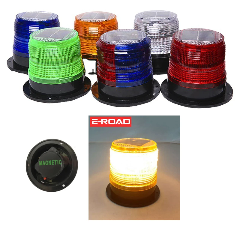 
LED Emergency Flash Strobe Beacon Solar Warning Light 