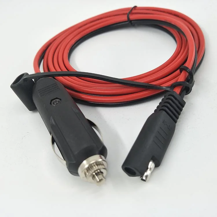 
Quite Release 12V 24V Extension Power Cord Cigarette Lighter Plug SAE Cable 