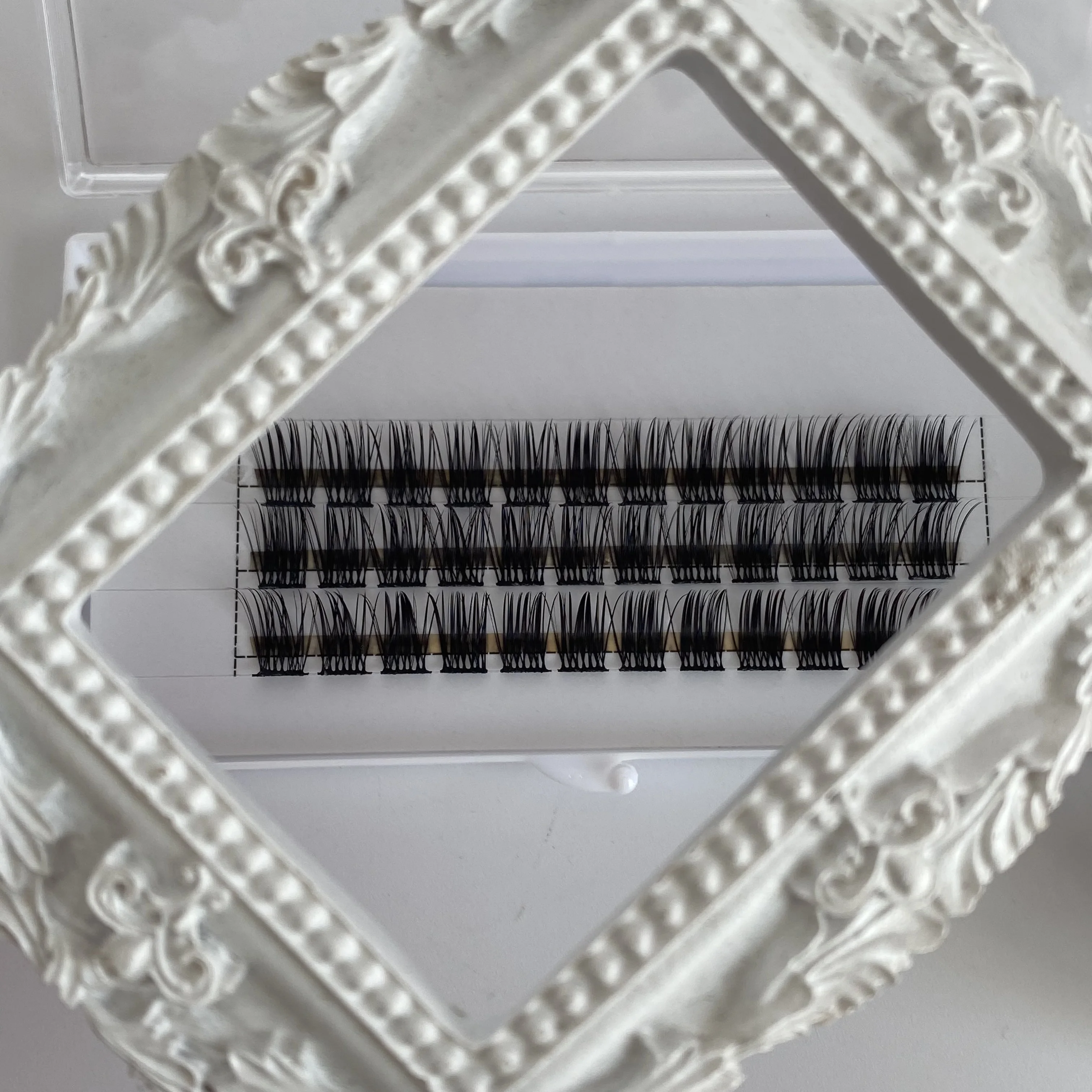 wholesale glue-base Diy Lash Extensions kit faux mink lash cluster D C curl individual 3D cluster Segments Lashes kit