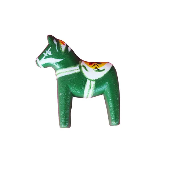 European and American handpainted wooden dala horse refrigerator stickers  magnetic stickers decorative dala horse stickers