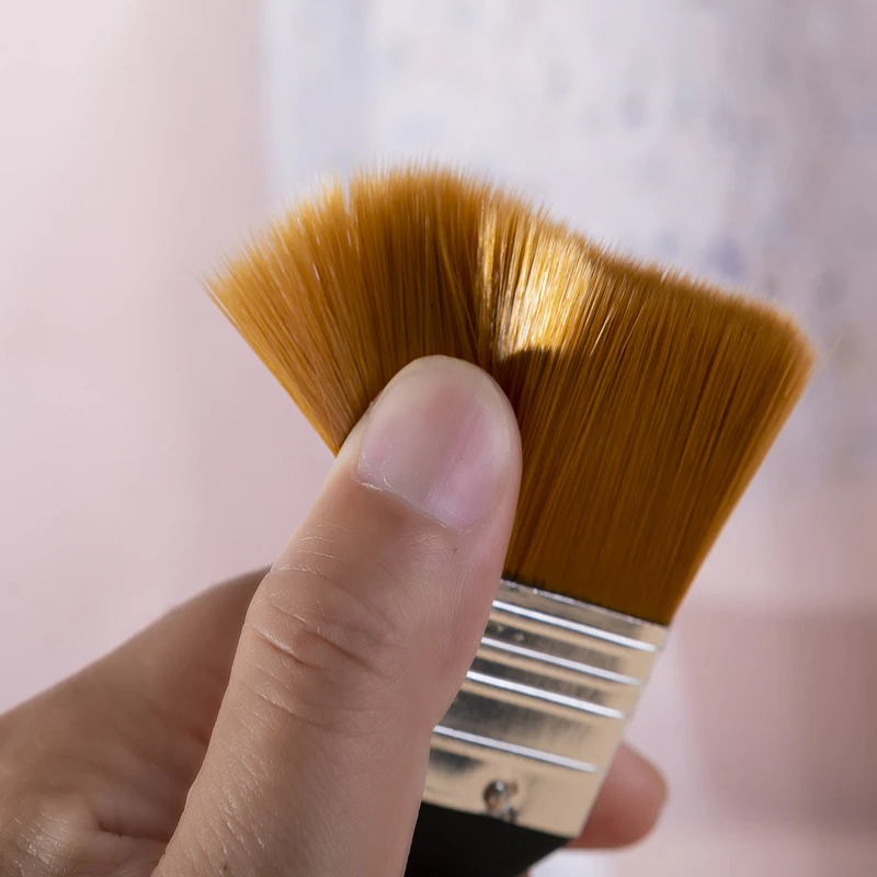 Boyi Xuan Hot Selling Wood Handle Smudge board brush for Art Painting and Whitewash