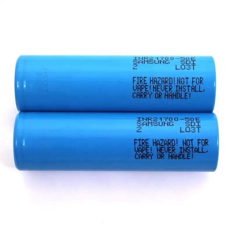 original high capacity cylindrical power 50E Rechargeable Battery 30A 21700 5000mah 3.7 v 21700 lithium battery