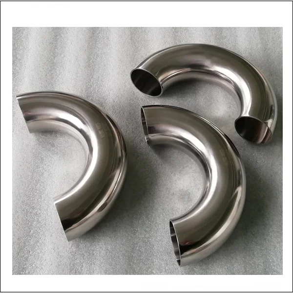 Sanitary Stainless Steel Pipe Fittings 180 Degree U Bend Pipe Welding Elbow