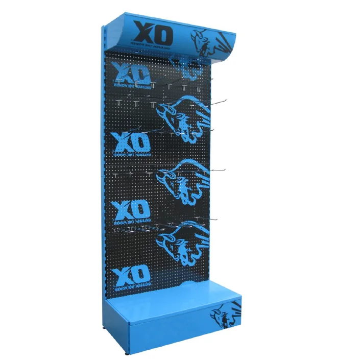 Синяя напольная фурнитура, Бакалейная выставка, Ручной электроинструмент, аксессуары для полок, металлические полки для магазинов, Металлическая Витрина CN;GUA