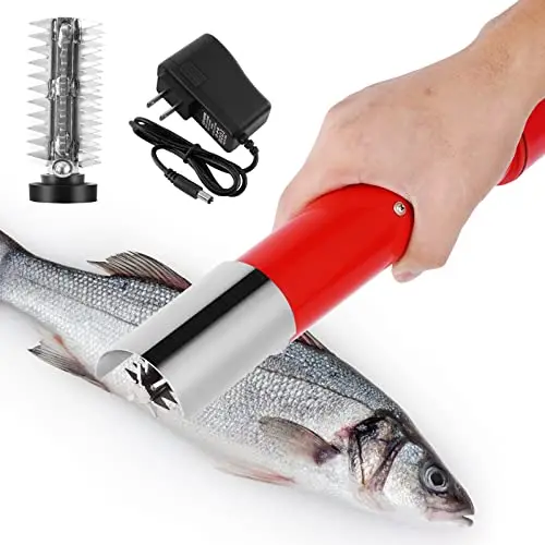 Hand Fish Scaler Battery for 12v Portable Mini Small Cordless Electric Battery Operated Wireless Fish Scaler 18650 NCM 12 Months