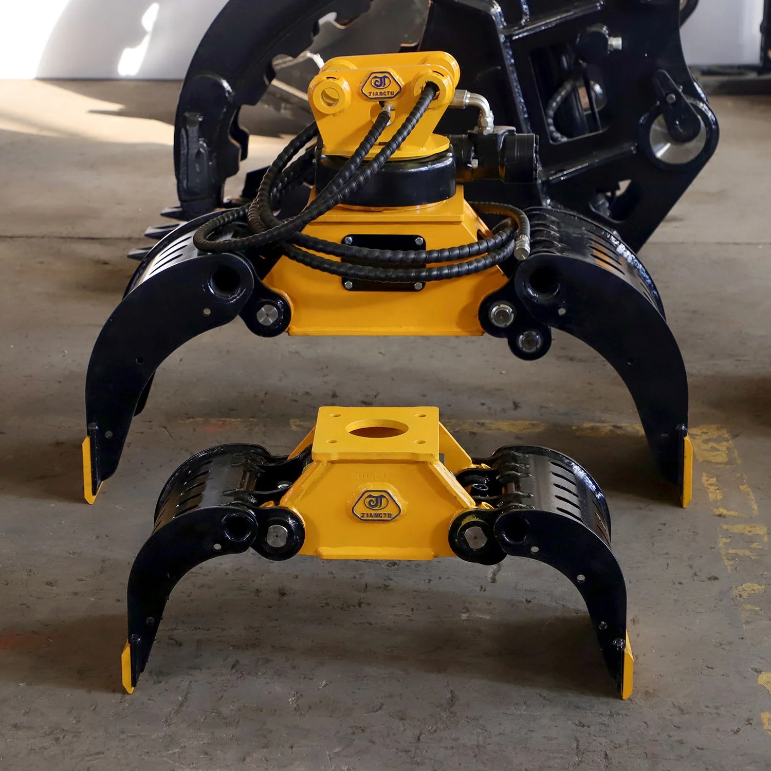 digger attachments excavator rotating grabber for sale