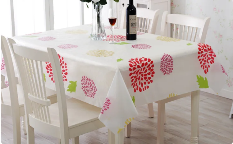 Cheap price 54x108 Plastic Table Cover Decoration Disposable Print Table Cloth for Party