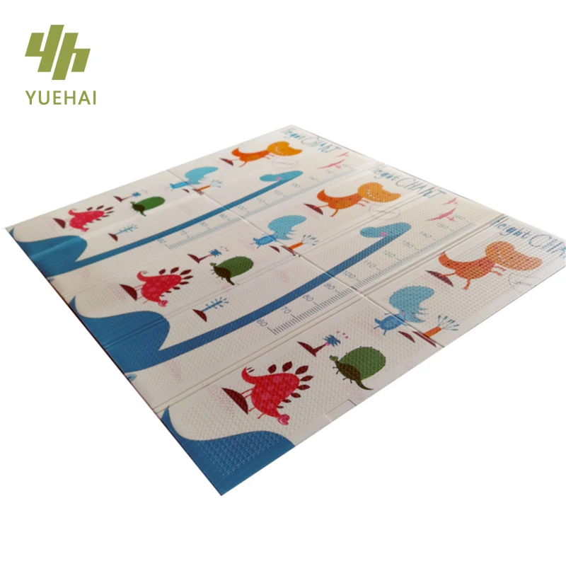 Hot Selling Product YUEHAI xpe foldable baby 150x200mm play mat eva kids waterproof padded play mats