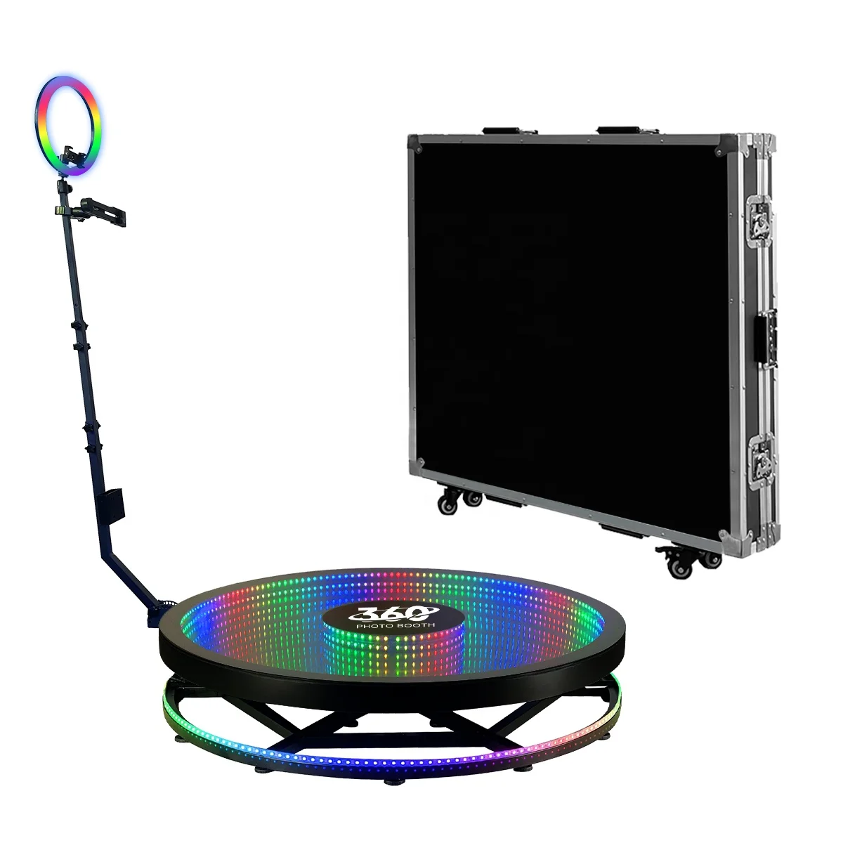 100cm 6 People 360 Degree Video Photo Booth 360 Photo Booth Automatic 360 Degree Camera ipad Phone Photography