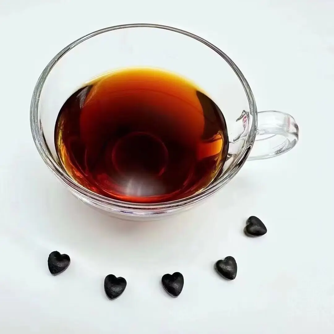 Instant Yunnan Puer Oil Heart Shape Chagao Puerh Tea Paste Fermented Rose Puer Chagao Resin
