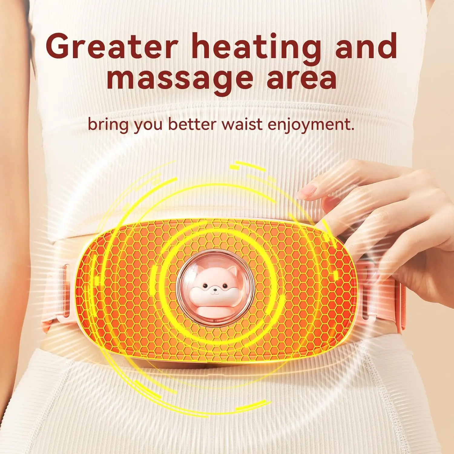 Electronic Lumbar Heating Massager Abdominal Lower Back Pain Heating belt Portable Cordless Heating Pads for the U.S. market