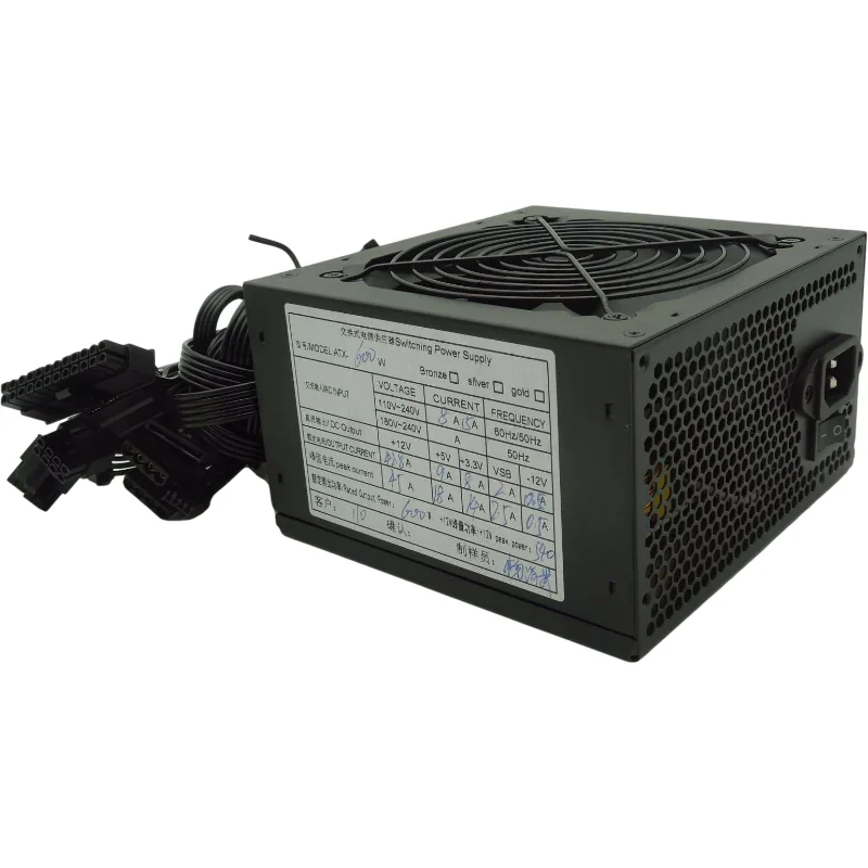New desktop computer power supply rated 700W850W900W1000W support 110V-245V power supply 80 gold medal certification