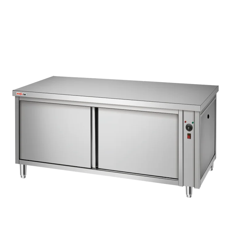 Hotel Restaurant used stainless steel dustbin metal trash can cabinet for sale Fast Food Waste Trash Bin Cabinet Supplier