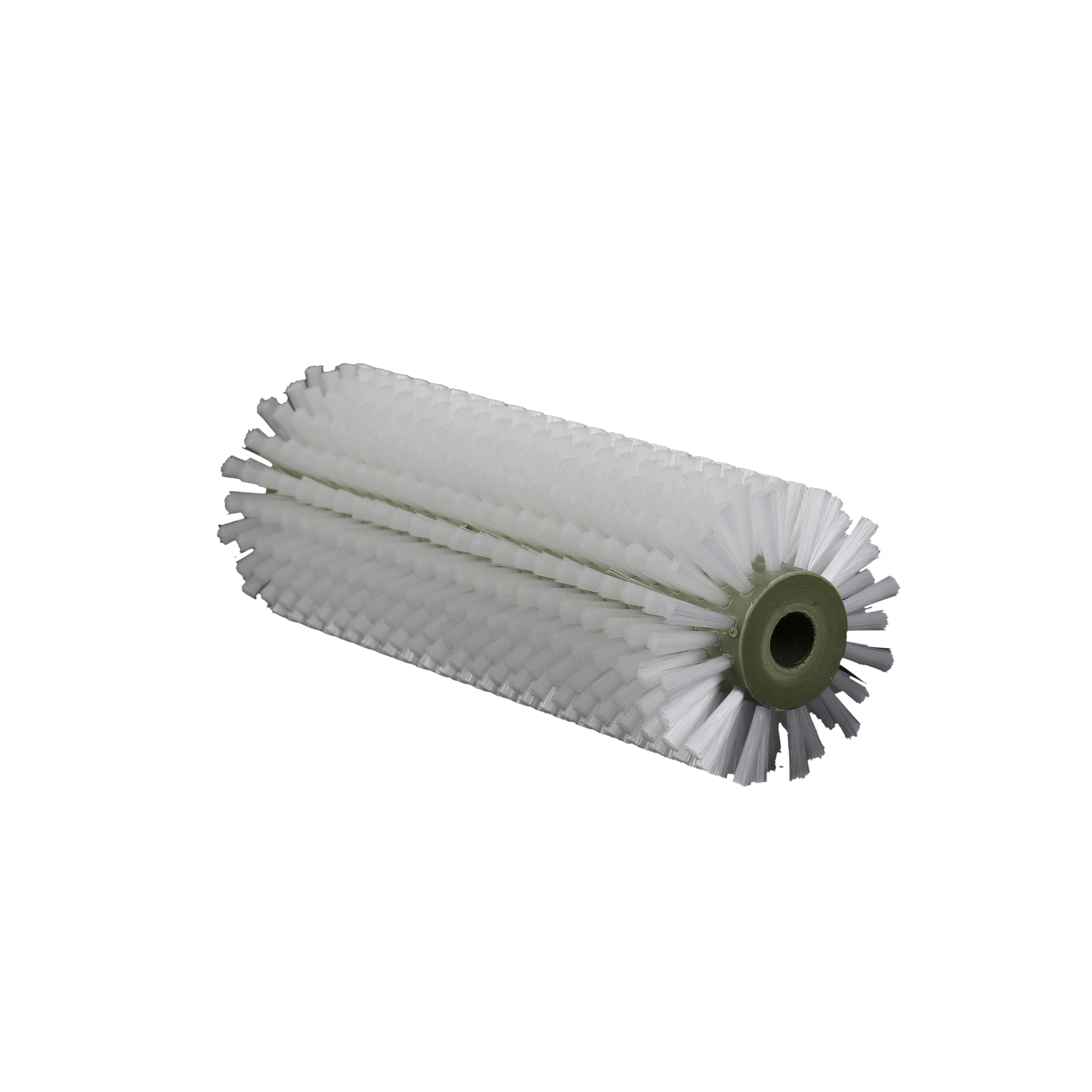 Industrial cylindrical custom spiral vegetable and fruit cleaning roller brush